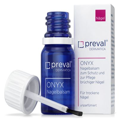 preval ONYX 10 mL | The Original | Medicinal Nail Hardener & Nail-Building Serum | For Brittle Nails & Dry Cuticles | Oil-Free Base Coat