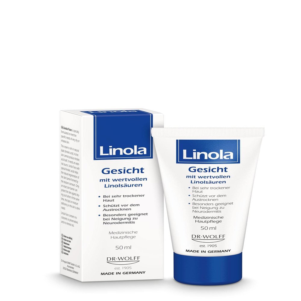 Linola Face, 1 x 50 ml - for dry, itchy, or irritated facial skin