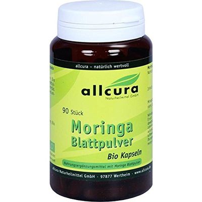 Organic Moringa Leaf Powder Capsules, 90 Count