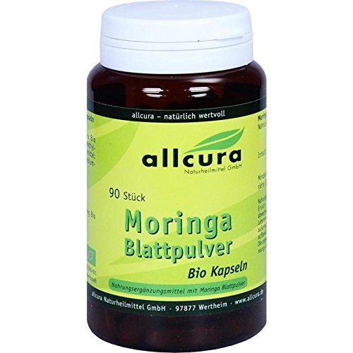 Organic Moringa Leaf Powder Capsules, 90 Count
