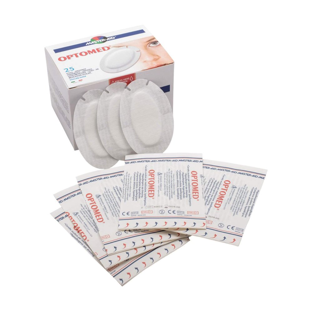 OPTOMED Sterile Self-Adhesive Eye Dressings, 25 Count