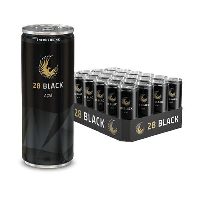 28 BLACK Aa Energy Drink, 250 mL (24-pack), 6.7 kg