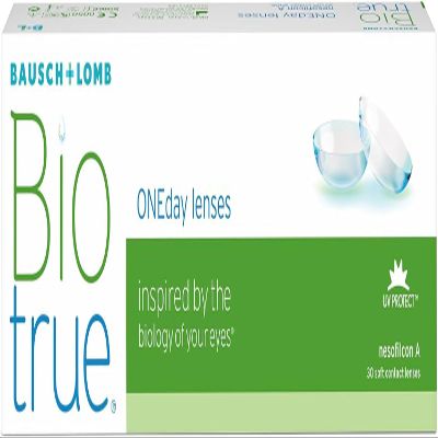 Biotrue ONEday Daily Contact Lenses, 30-Pack, -1.25 D