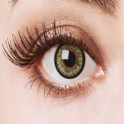 aricona Green Circle Lenses – Non-Prescription Colored Lenses for Larger-Looking Eyes, 2 Lenses