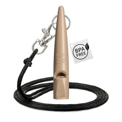 ACME Dog Whistle No. 210.5 + FREE Lanyard | Audible to All Dogs | Loud and Long-Range | For Professional Recall Training (Nougat)