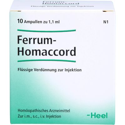 Ferrum Homaccord Ampoules, 10 Count