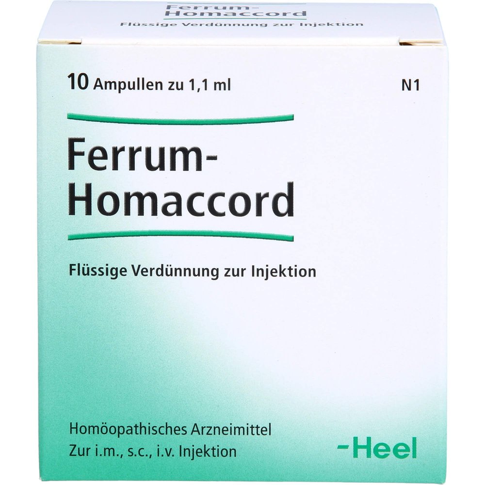 Ferrum Homaccord Ampoules, 10 Count