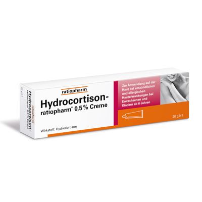 Hydrocortisone-ratiopharm 0.5% Cream for Skin Irritations