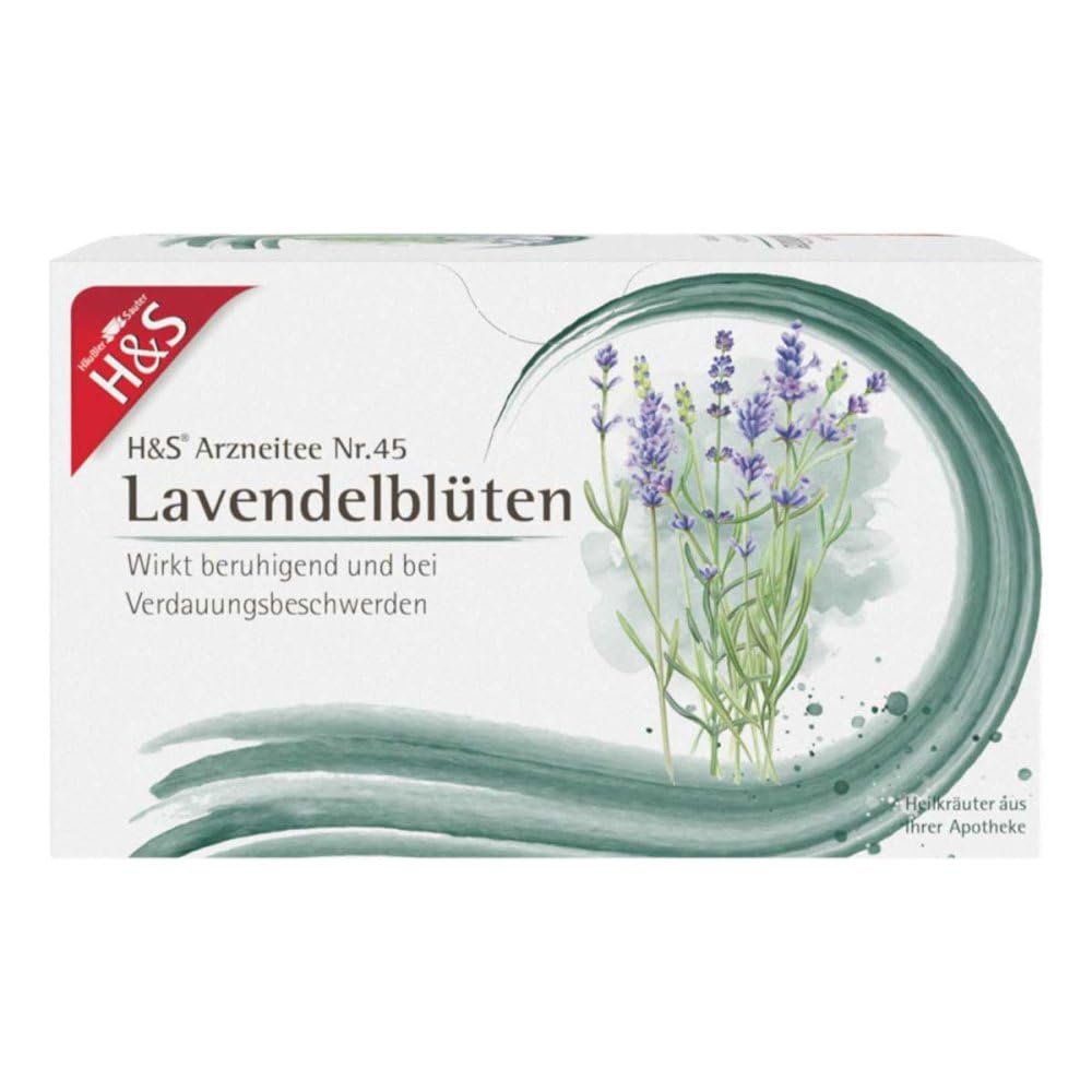 H&S Lavender Medicinal Tea No. 45, 20 Filter Bags