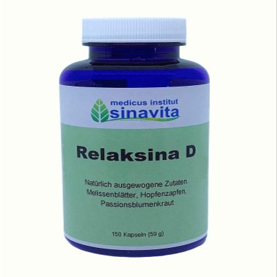 Relaksina D, 150 Vegetarian Capsules, Ingredients from Controlled Organic Cultivation, Made in Germany