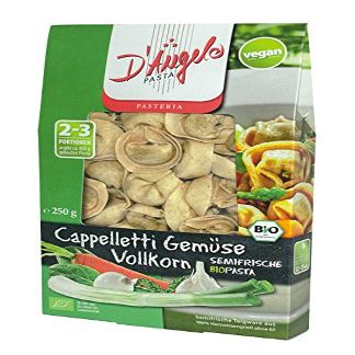 D'Angelo Whole-Wheat Vegetable Cappelletti, 5-Pack (5 x 250 g) - Organic