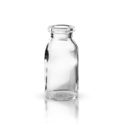 25 Clear Glass Injection Vials, 10 mL, Without Closures