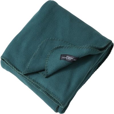 James & Nicholson Multifunctional Fleece Blanket for Leisure and Car (One Size, Dark Green)