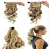 WIG ME UP Ponytail Hairpiece, New System with Attachment Comb and Headband, Blonde/Dark Blonde, Wavy, Slightly Curly, 45 cm, ROSY-22 view 3