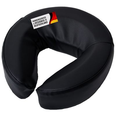 Black Faux Leather Head Cushion for Massage and Treatment Tables