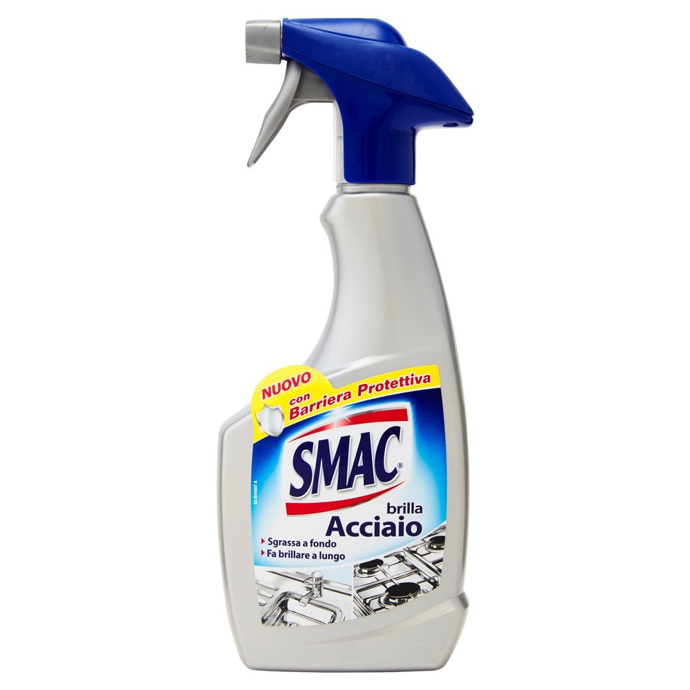 Smac Brilla Steel Cleaning Spray, Limescale Removal and Polishing, 500 ml