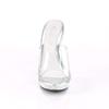 Pleaser LIP-101DM Women's Shoes, Clear/Silver with Multi Rhinestones, Size 11 view 2