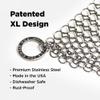 The Ringer Original Stainless Steel Cast Iron Cleaner, Patented XL Design, 8 x 6 in view 4
