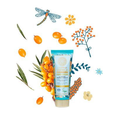 Natura Siberica Oblepikha Hand Cream, 75 ml, with Sea Buckthorn