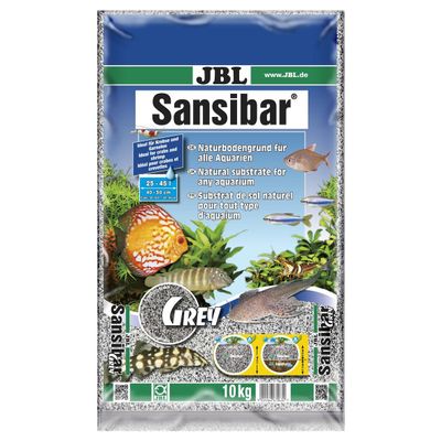 JBL Sansibar 67063 Substrate for Freshwater and Saltwater Aquariums, 10 kg, Gray