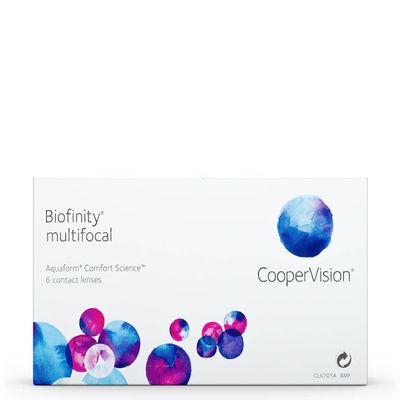 Biofinity Multifocal N-Profile Monthly Soft Contact Lenses, 6 Count / BC 8.60 mm / DIA 14.00 / ADD HI 2.5 / 3.50 Diopters