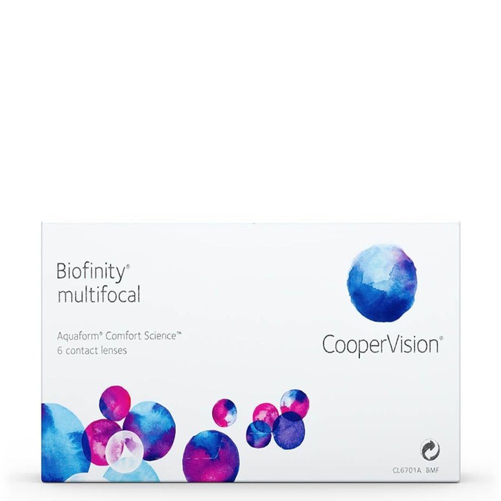 Biofinity Multifocal N-Profile Monthly Soft Contact Lenses, 6 Count / BC 8.60 mm / DIA 14.00 / ADD HI 2.5 / 3.50 Diopters