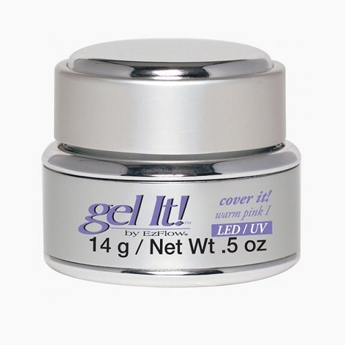 EzFlow Gel It! - Cover It! Warm Pink I - LED/UV Gel - 0.5 oz (14 g) - 42365