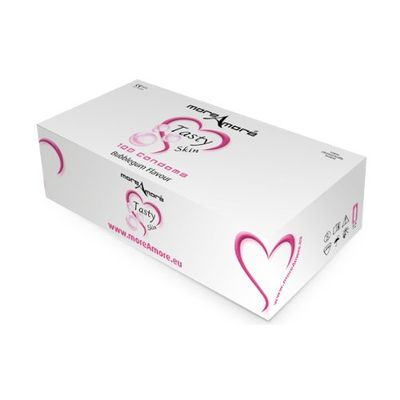 MOREAMORE Tasty Skin Bubblegum Soft Skin Condoms, 100 Count