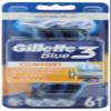 Blue 3 Disposable Razors, 6 Count view 1
