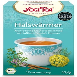 Yogi Tea Throat Comfort Tea, 4-Pack, Organic, Sweet Blend, 17 Tea Bags, 30.6 g