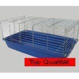 Rabbit and Guinea Pig Cage 1 m Blue/Chrome