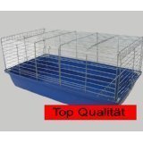 Rabbit and Guinea Pig Cage 1 m Blue/Chrome