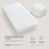 Interbaby 00801 - Padded Crib Mattress Cover, Unisex, White (Cover Only, Mattress Not Included) view 3