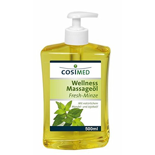 cosiMed Wellness Fresh Mint Massage Oil with Pump Dispenser, 500 ml