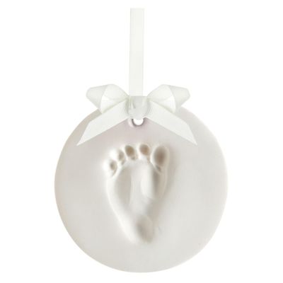 Tiny Ideas 96150 Babyprints Keepsake, Baby Hand or Footprint to Hang, White Impression Material