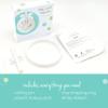 Tiny Ideas 96150 Babyprints Keepsake, Baby Hand or Footprint to Hang, White Impression Material view 4