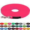 LENNIE BioThane Training Lead, 9 mm, for Dogs 5–15 kg, 1 m, No Wrist Loop, Neon Pink, Stitched view 1