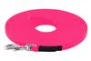 LENNIE BioThane Training Lead, 9 mm, for Dogs 5–15 kg, 1 m, No Wrist Loop, Neon Pink, Stitched view 2