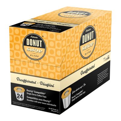 Authentic Donut Shop Blend Decaf Coffee for Keurig K-Cup Brewers, 24 Count