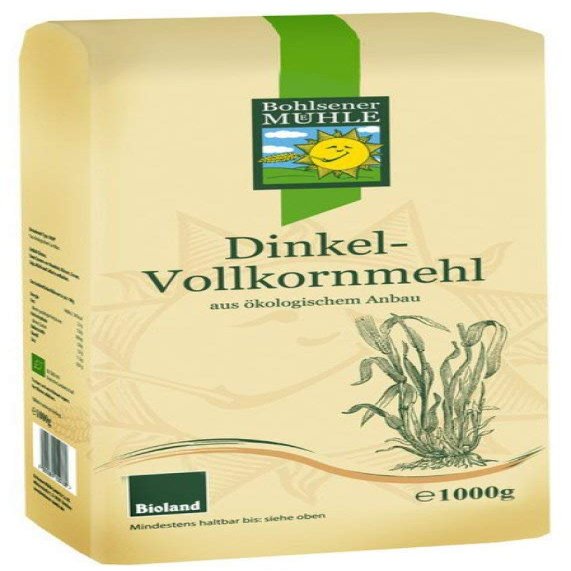 Bohlsener Mühle Spelt Wholemeal Flour, 1.0 kg