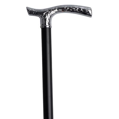 Alter Fritz Silver Walking Cane with Chrome-Plated Fritz Handle
