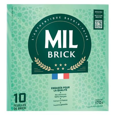 Mil Brick Brick Pastry, Round, Approx. 27 cm, Paper-Thin, 170 g, 10 Sheets
