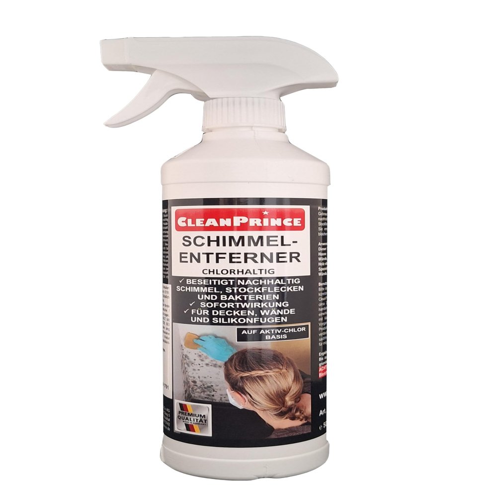 CleanPrince 0.5 L Chlorine-Based Mold Remover | Mold Stain Cleaner