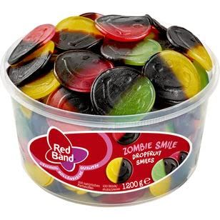 Red Band Zombie Smile Fruit Gums with Licorice, 1-Pack (1 x 1.2 kg)