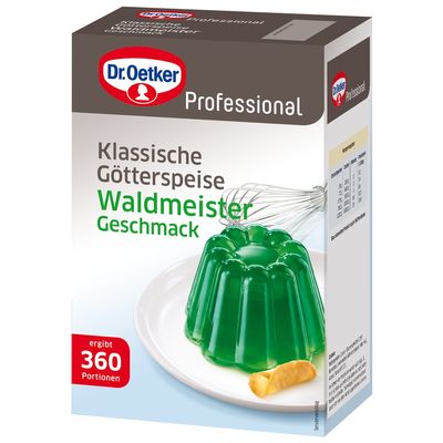 Dr. Oetker Professional Jelly Dessert Powder, Woodruff Flavor, 1 kg