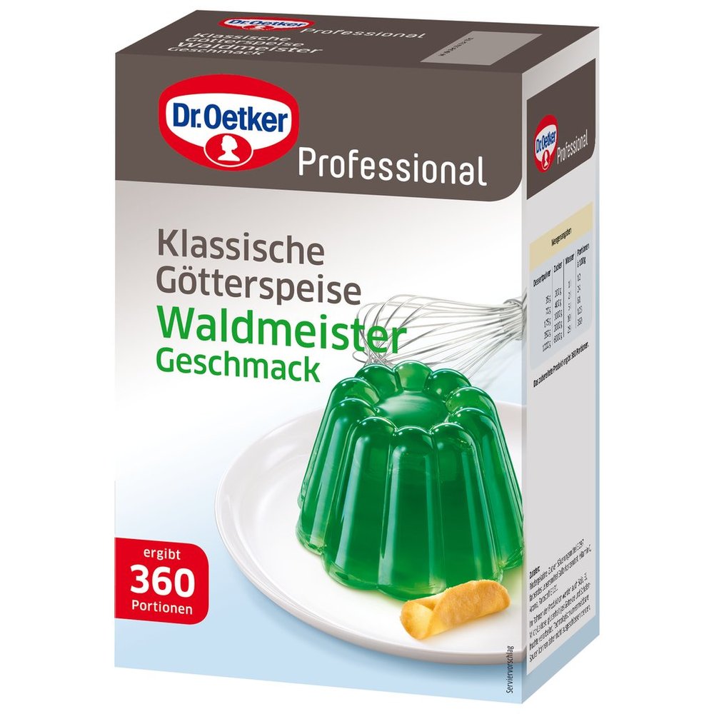 Dr. Oetker Professional Jelly Dessert Powder, Woodruff Flavor, 1 kg