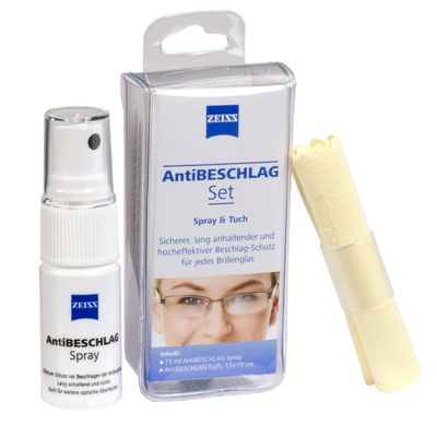 ZEISS Anti-Fog Set (15 ml Spray + Cloth)
