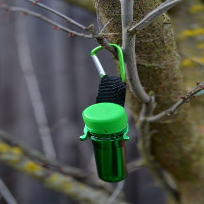 6 Petling Containers with Hangers, Holders, Logbooks, FTF Lids and Pens for Geocaching
