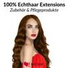 hair2heart Wavy Human Hair Tape Extensions - 10 Tapes, 2.5 g, 60 cm, Light Brown view 2