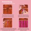 hair2heart Wavy Human Hair Tape Extensions - 10 Tapes, 2.5 g, 60 cm, Light Brown view 4